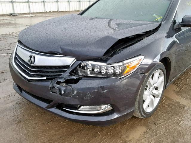 JH4KC1F38EC004406 - 2014 ACURA RLX CHARCOAL photo 9