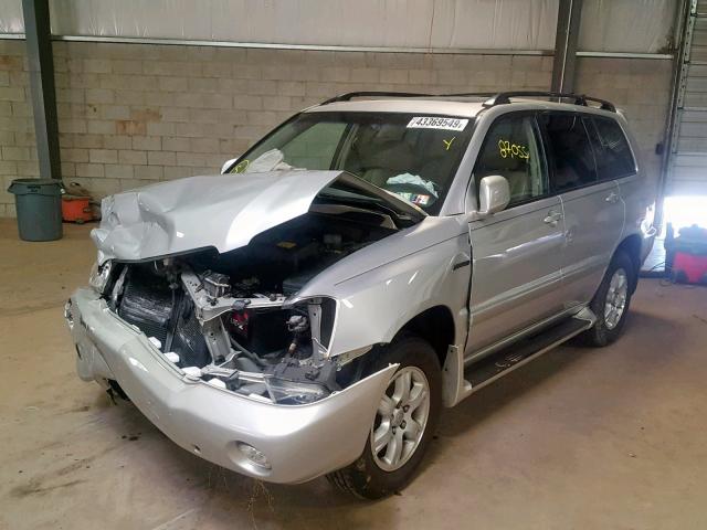 JTEHF21A830103008 - 2003 TOYOTA HIGHLANDER SILVER photo 2