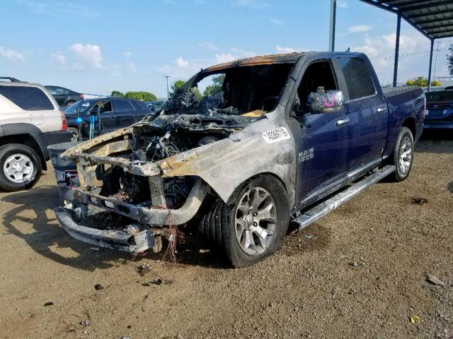 1C6RR7PM6FS751154 - 2015 RAM 1500 LONGH BLUE photo 2