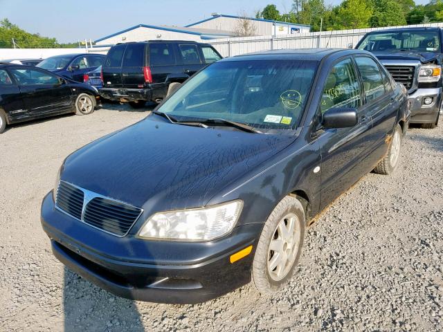 JA3AJ36E62U001704 - 2002 MITSUBISHI LANCER LS GRAY photo 2