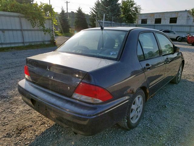 JA3AJ36E62U001704 - 2002 MITSUBISHI LANCER LS GRAY photo 4