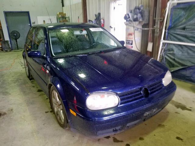 9BWDH61J034078883 - 2003 VOLKSWAGEN GTI VR6 BLUE photo 1