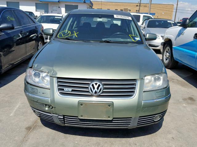 WVWUK63B33P189203 - 2003 VOLKSWAGEN PASSAT W8 GREEN photo 9