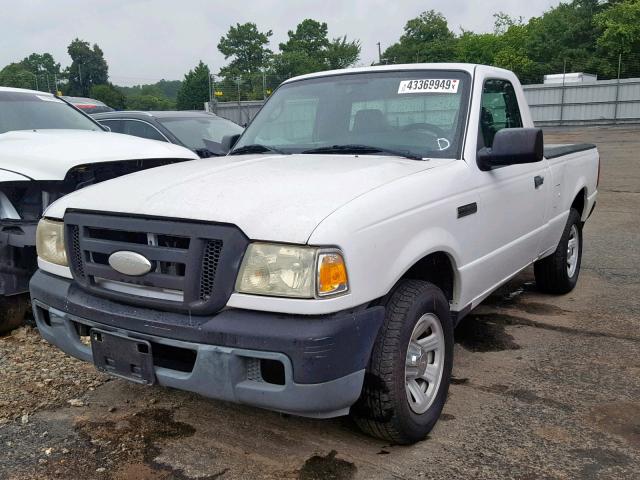 1FTYR10D27PA19751 - 2007 FORD RANGER WHITE photo 2