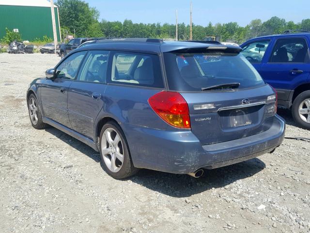 4S3BP676254329672 - 2005 SUBARU LEGACY GT BLUE photo 3