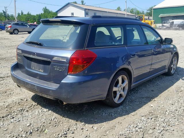 4S3BP676254329672 - 2005 SUBARU LEGACY GT BLUE photo 4