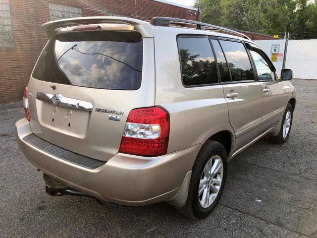 JTEEW21A570038000 - 2007 TOYOTA HIGHLANDER BEIGE photo 4