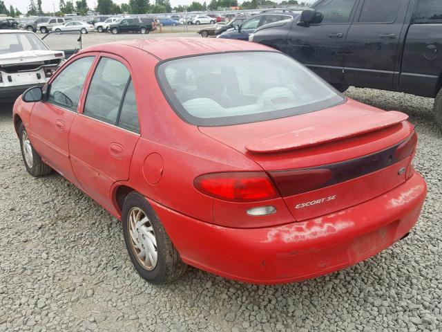 1FAFP13P7WW135458 - 1998 FORD ESCORT SE RED photo 3