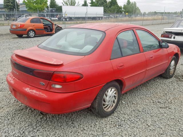 1FAFP13P7WW135458 - 1998 FORD ESCORT SE RED photo 4