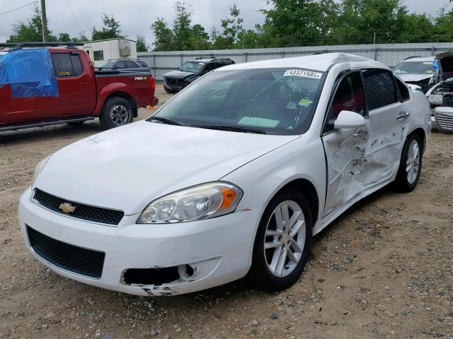 2G1WC5E32D1217019 - 2013 CHEVROLET IMPALA LTZ WHITE photo 2