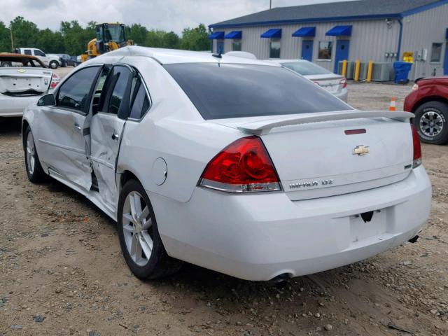 2G1WC5E32D1217019 - 2013 CHEVROLET IMPALA LTZ WHITE photo 3