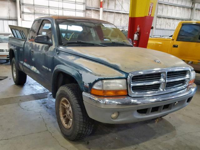 1B7GG23YXVS219244 - 1997 DODGE DAKOTA GREEN photo 1