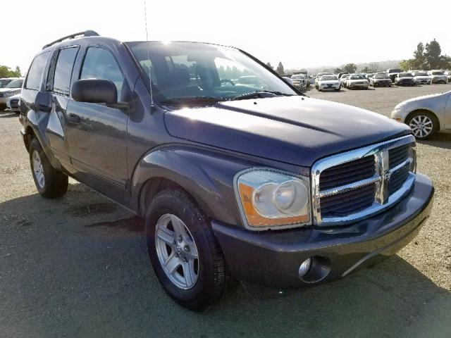 1D4HB48N34F119154 - 2004 DODGE DURANGO SL GRAY photo 1