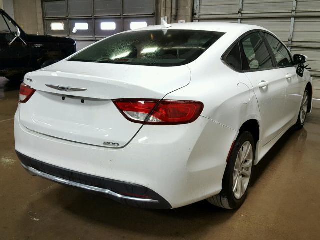 1C3CCCAB1GN170147 - 2016 CHRYSLER 200 LIMITE WHITE photo 4