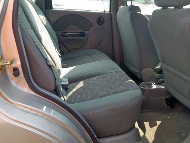 KL1TD62605B291771 - 2005 CHEVROLET AVEO BASE Gümüş foto 6