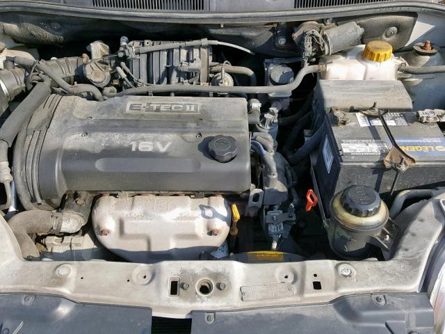 KL1TD62605B291771 - 2005 CHEVROLET AVEO BASE Gümüş foto 7