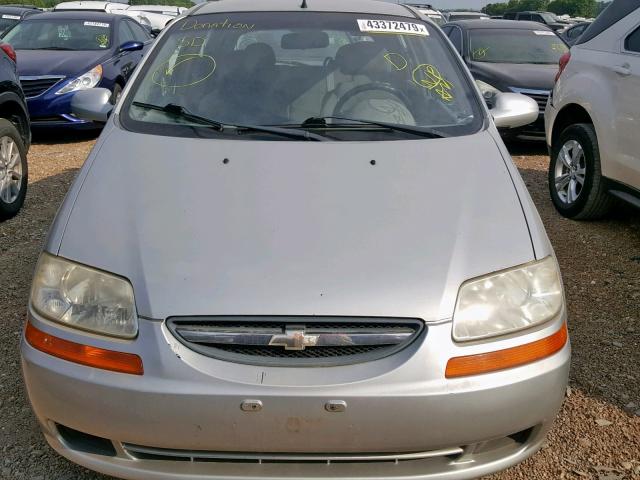 KL1TD62605B291771 - 2005 CHEVROLET AVEO BASE Gümüş foto 9