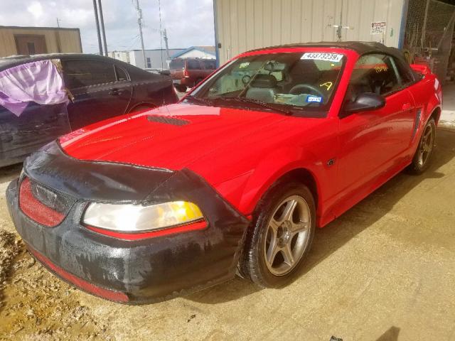 1FAFP45XXYF231103 - 2000 FORD MUSTANG GT RED photo 2