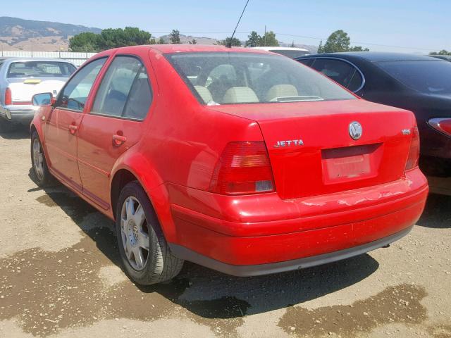 3VWSE29M2YM095047 - 2000 VOLKSWAGEN JETTA GLS RED photo 3