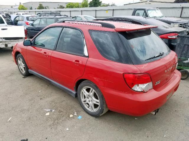 JF1GG29674G809799 - 2004 SUBARU IMPREZA WR RED photo 3