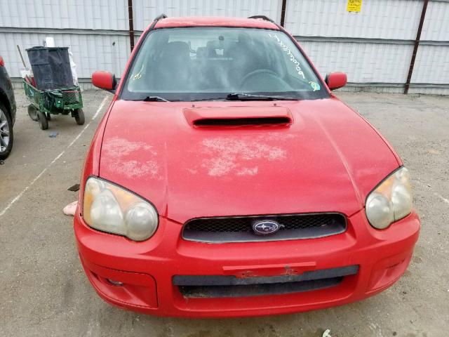 JF1GG29674G809799 - 2004 SUBARU IMPREZA WR RED photo 9