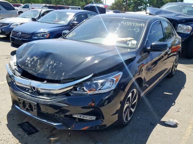 1HGCR3F84HA018025 - 2017 HONDA ACCORD EXL BLACK photo 2