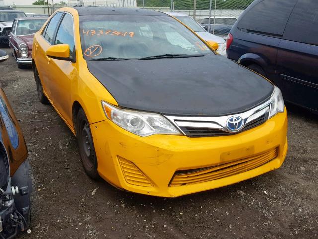 4T1BD1FK8DU094036 - 2013 TOYOTA CAMRY HYBR BLACK photo 1