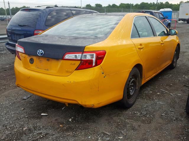 4T1BD1FK8DU094036 - 2013 TOYOTA CAMRY HYBR BLACK photo 4