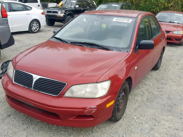 JA3AJ26E13U045833 - 2003 MITSUBISHI LANCER ES RED photo 2