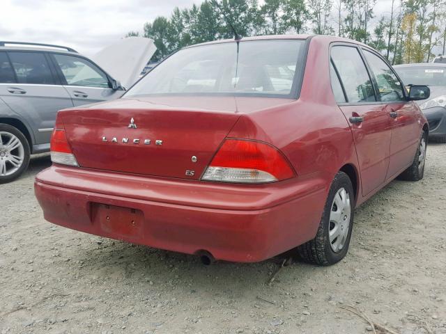 JA3AJ26E13U045833 - 2003 MITSUBISHI LANCER ES RED photo 4