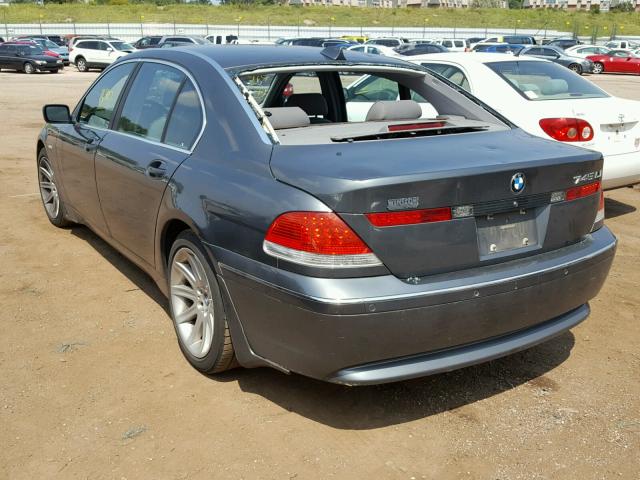 WBAGN63524DS54377 - 2004 BMW 745 LI GRAY photo 3