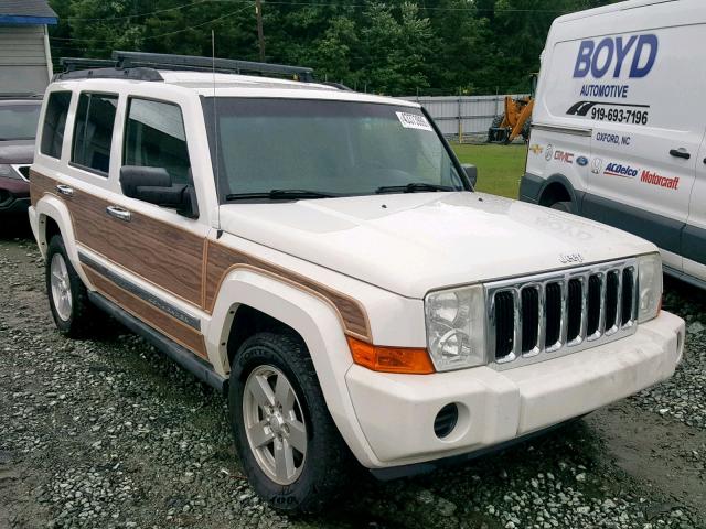 1J8HG48K56C220195 - 2006 JEEP COMMANDER WHITE photo 1