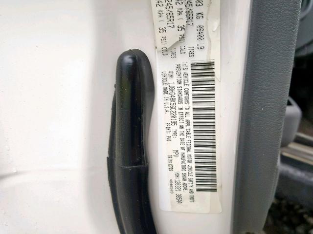 1J8HG48K56C220195 - 2006 JEEP COMMANDER WHITE photo 10