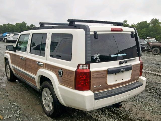 1J8HG48K56C220195 - 2006 JEEP COMMANDER WHITE photo 3