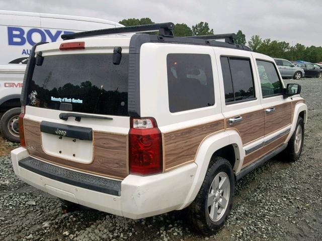 1J8HG48K56C220195 - 2006 JEEP COMMANDER WHITE photo 4