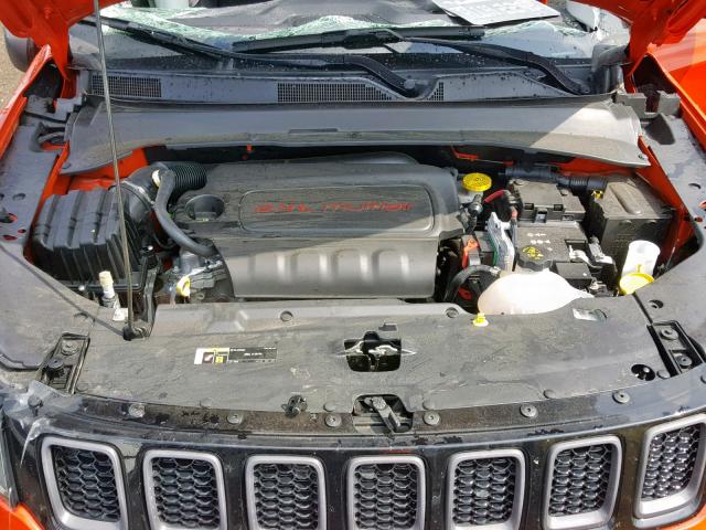 3C4NJDDB9HT667783 - 2017 JEEP COMPASS TR ORANGE photo 7