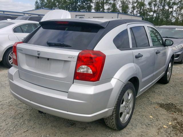 1B3HB48B08D524345 - 2008 DODGE CALIBER SX SILVER photo 4