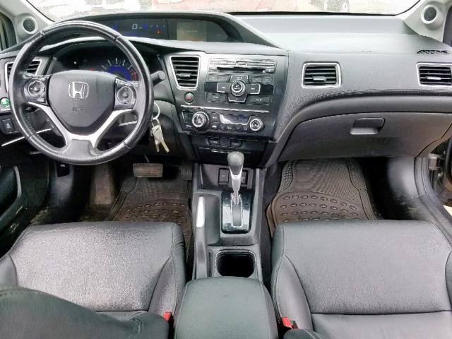 19XFB2F95DE031926 - 2013 HONDA CIVIC EXL GRAY photo 9