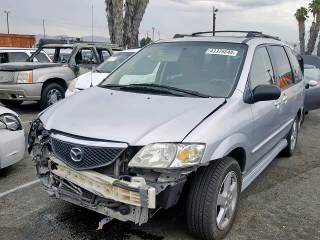 JM3LW28J530374460 - 2003 MAZDA MPV WAGON SILVER photo 2