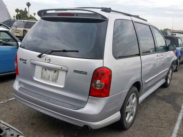 JM3LW28J530374460 - 2003 MAZDA MPV WAGON SILVER photo 4