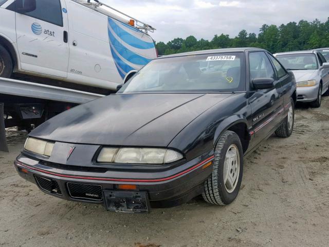 1G2WJ14T3LF302230 - 1990 PONTIAC GRAND PRIX BLACK photo 2