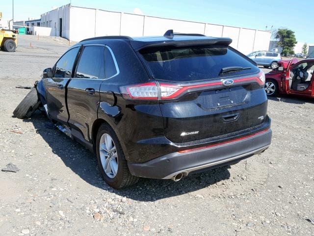 2FMPK4J87JBB89777 - 2018 FORD EDGE SEL BLACK photo 3