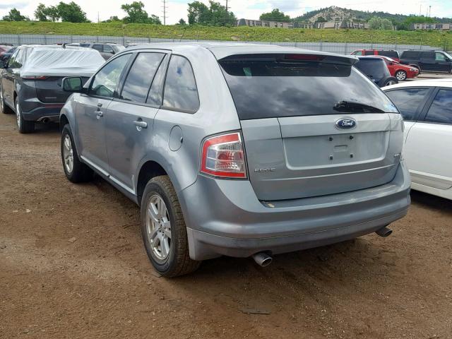 2FMDK38C47BB10307 - 2007 FORD EDGE SEL SILVER photo 3