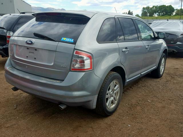 2FMDK38C47BB10307 - 2007 FORD EDGE SEL SILVER photo 4