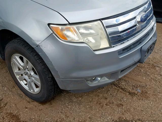 2FMDK38C47BB10307 - 2007 FORD EDGE SEL SILVER photo 9