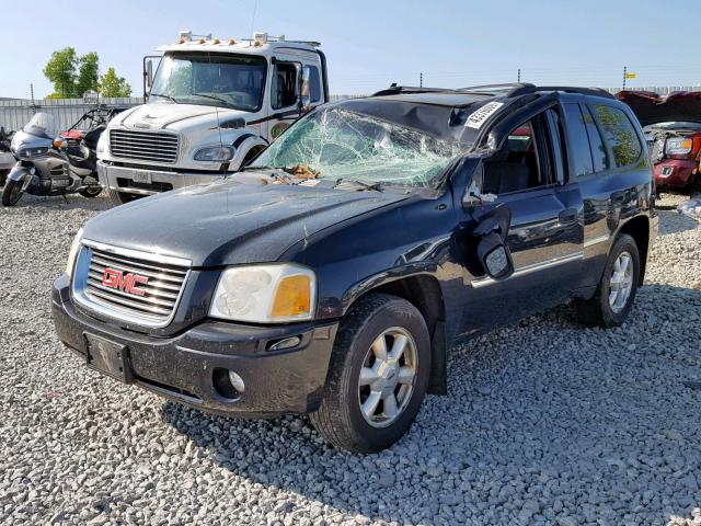 1GKDT13S082138718 - 2008 GMC ENVOY BLACK photo 2