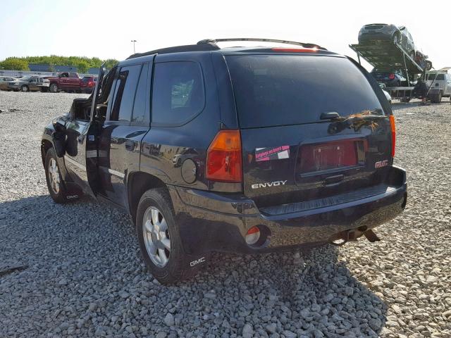 1GKDT13S082138718 - 2008 GMC ENVOY BLACK photo 3