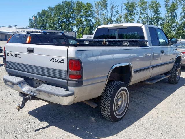 1B7KF23WXWJ216170 - 1998 DODGE RAM 2500 SILVER photo 4