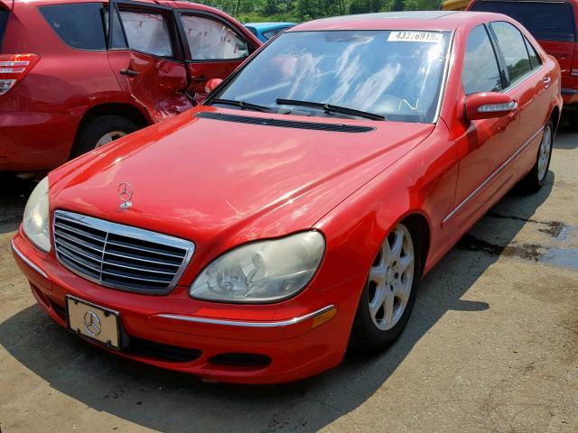 WDBNG84JX3A337744 - 2003 MERCEDES-BENZ S 500 4MAT RED photo 2