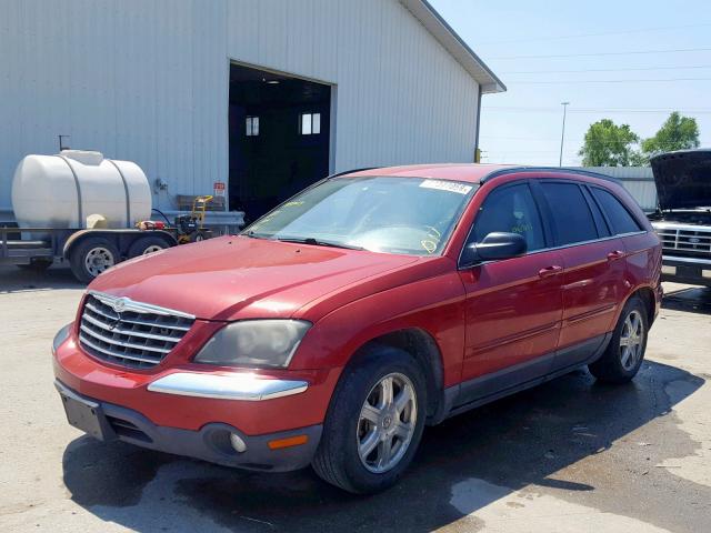 2C8GF68404R550851 - 2004 CHRYSLER PACIFICA MAROON photo 2